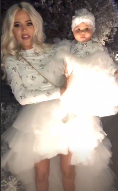 Kardashian-Jenner Christmas Party 2018, Khloe Kardashian, True Thompson
